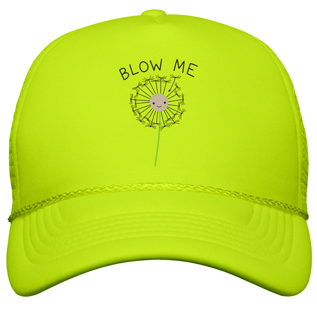 Blow Me Dandelion Snapback Trucker Hat