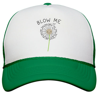 Blow Me Dandelion Snapback Trucker Hat