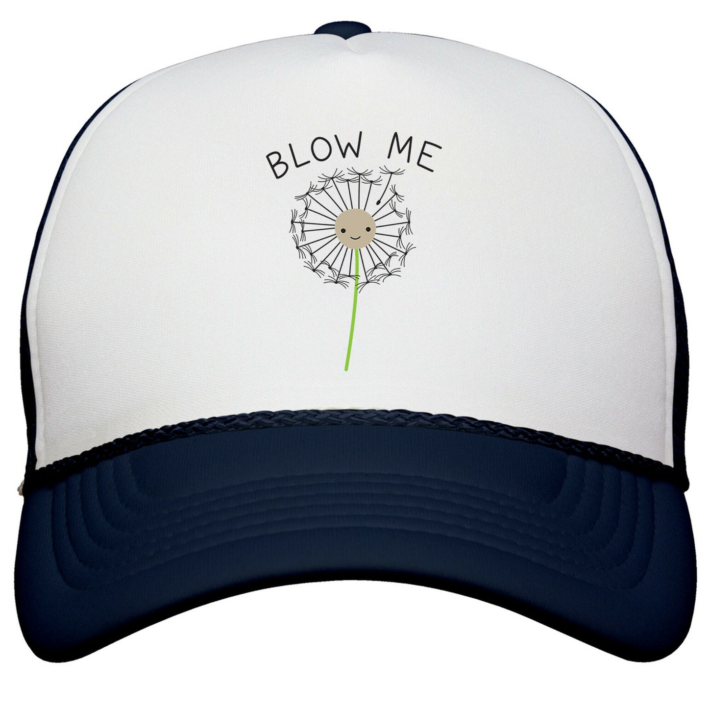 Blow Me Dandelion Snapback Trucker Hat