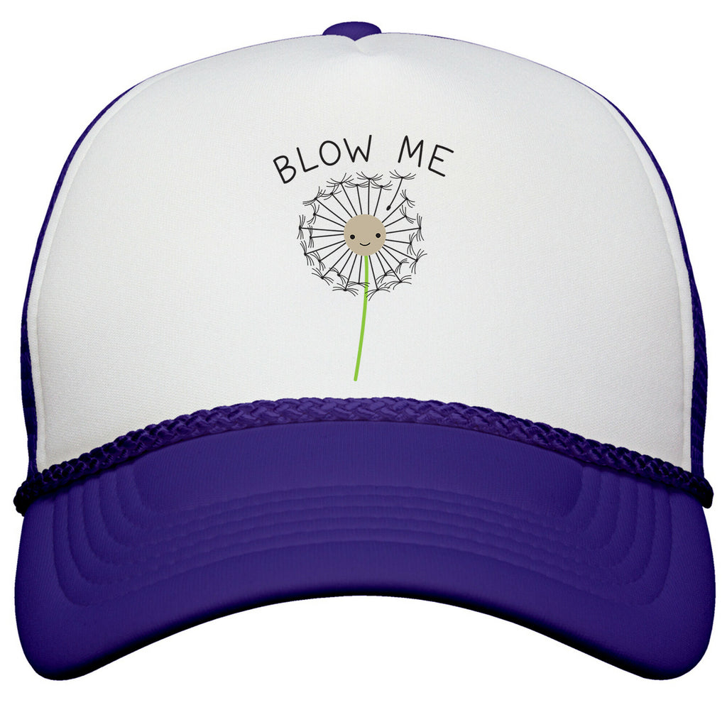 Blow Me Dandelion Snapback Trucker Hat