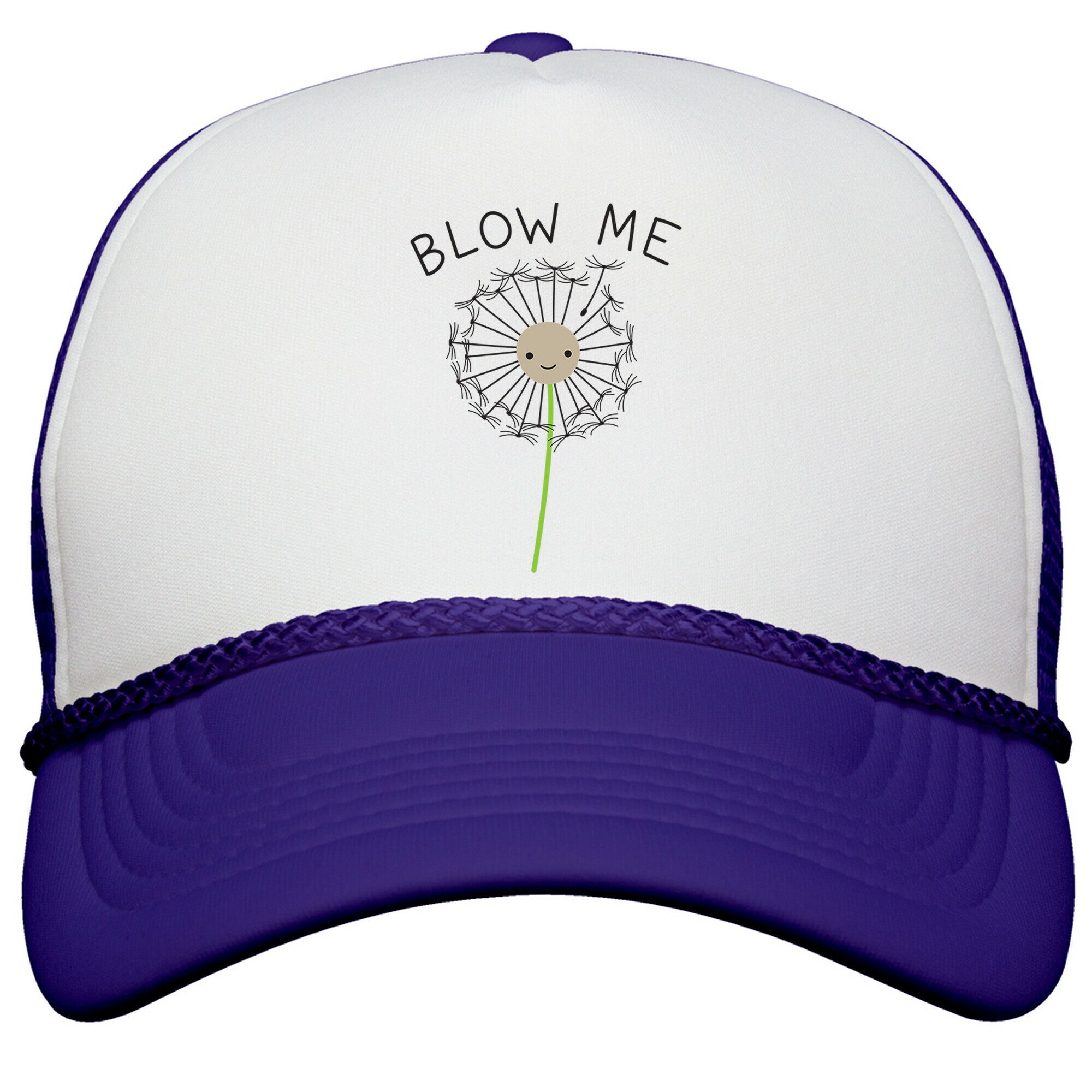 Blow Me Dandelion Snapback Trucker Hat