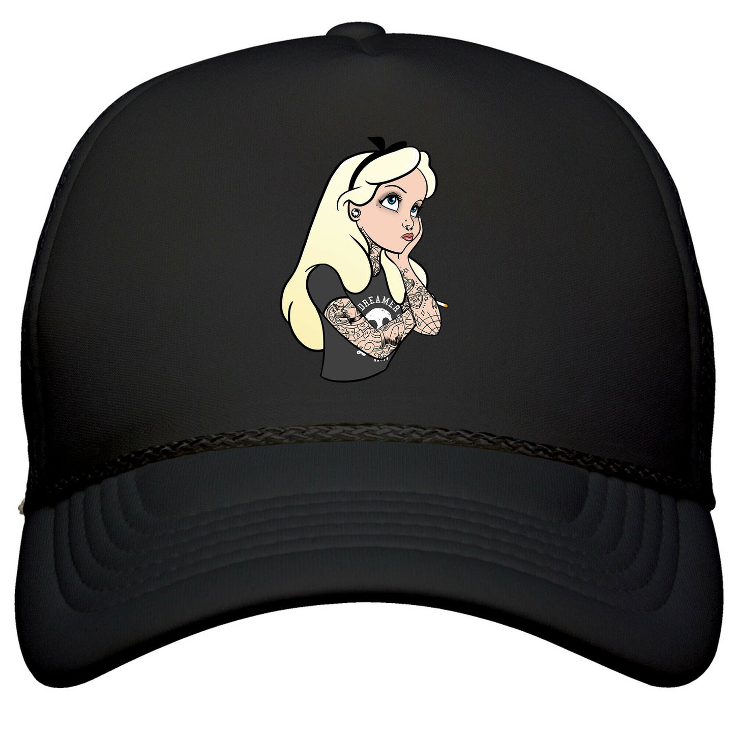Punk Alice Parody Snapback Trucker Hat