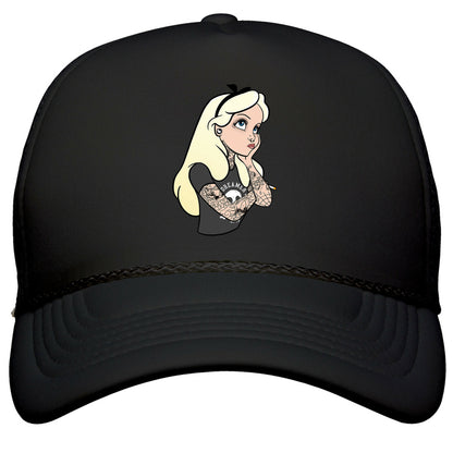 Punk Alice Parody Snapback Trucker Hat