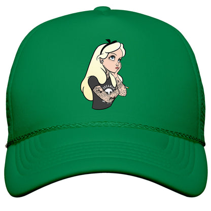 Punk Alice Parody Snapback Trucker Hat