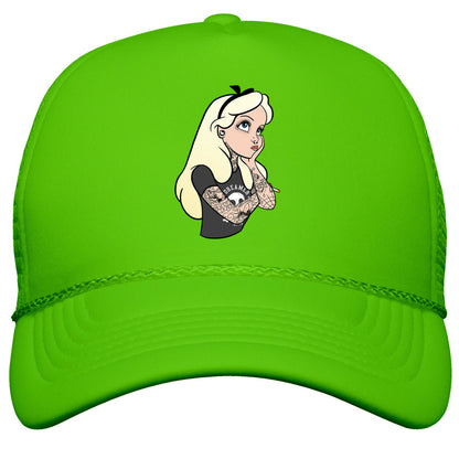 Punk Alice Parody Snapback Trucker Hat