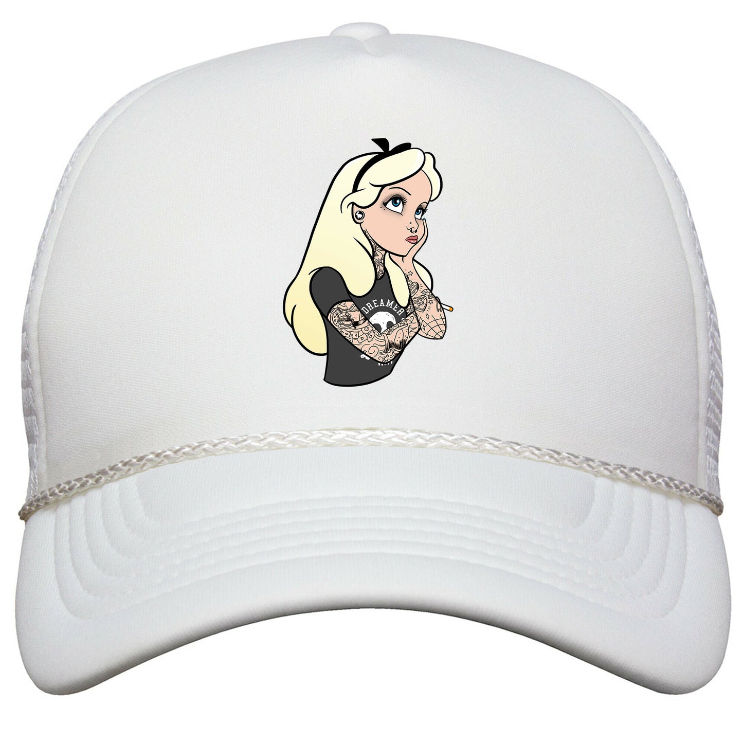 Punk Alice Parody Snapback Trucker Hat