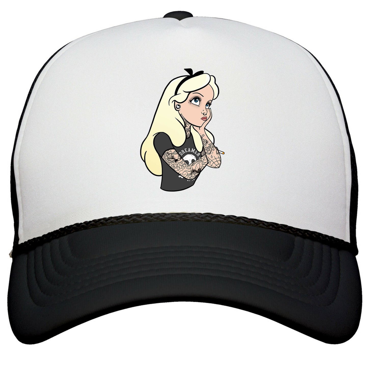 Punk Alice Parody Snapback Trucker Hat