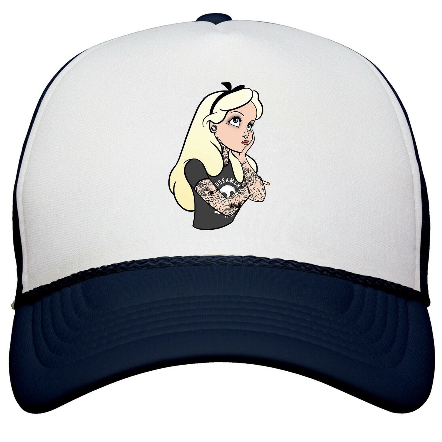 Punk Alice Parody Snapback Trucker Hat