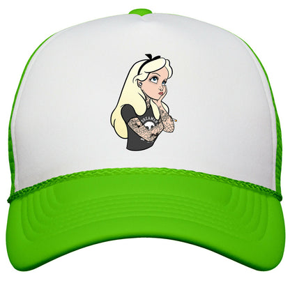Punk Alice Parody Snapback Trucker Hat