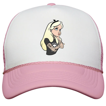 Punk Alice Parody Snapback Trucker Hat