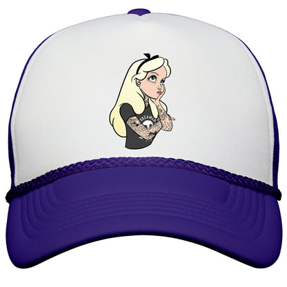 Punk Alice Parody Snapback Trucker Hat