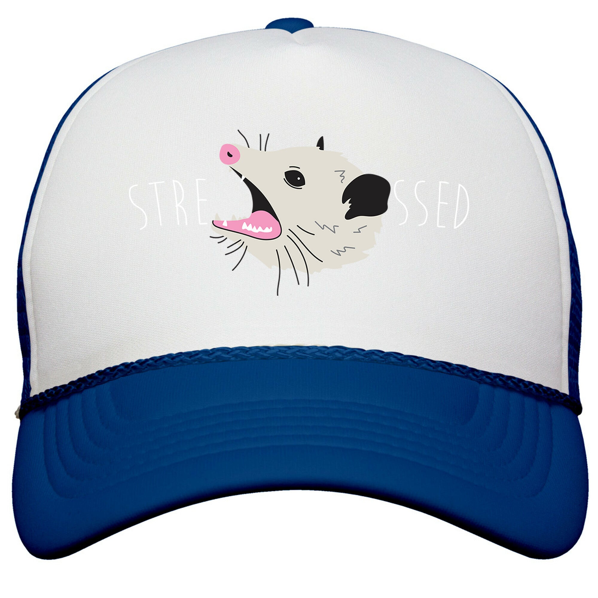Stressed Opossum Snapback Trucker Hat