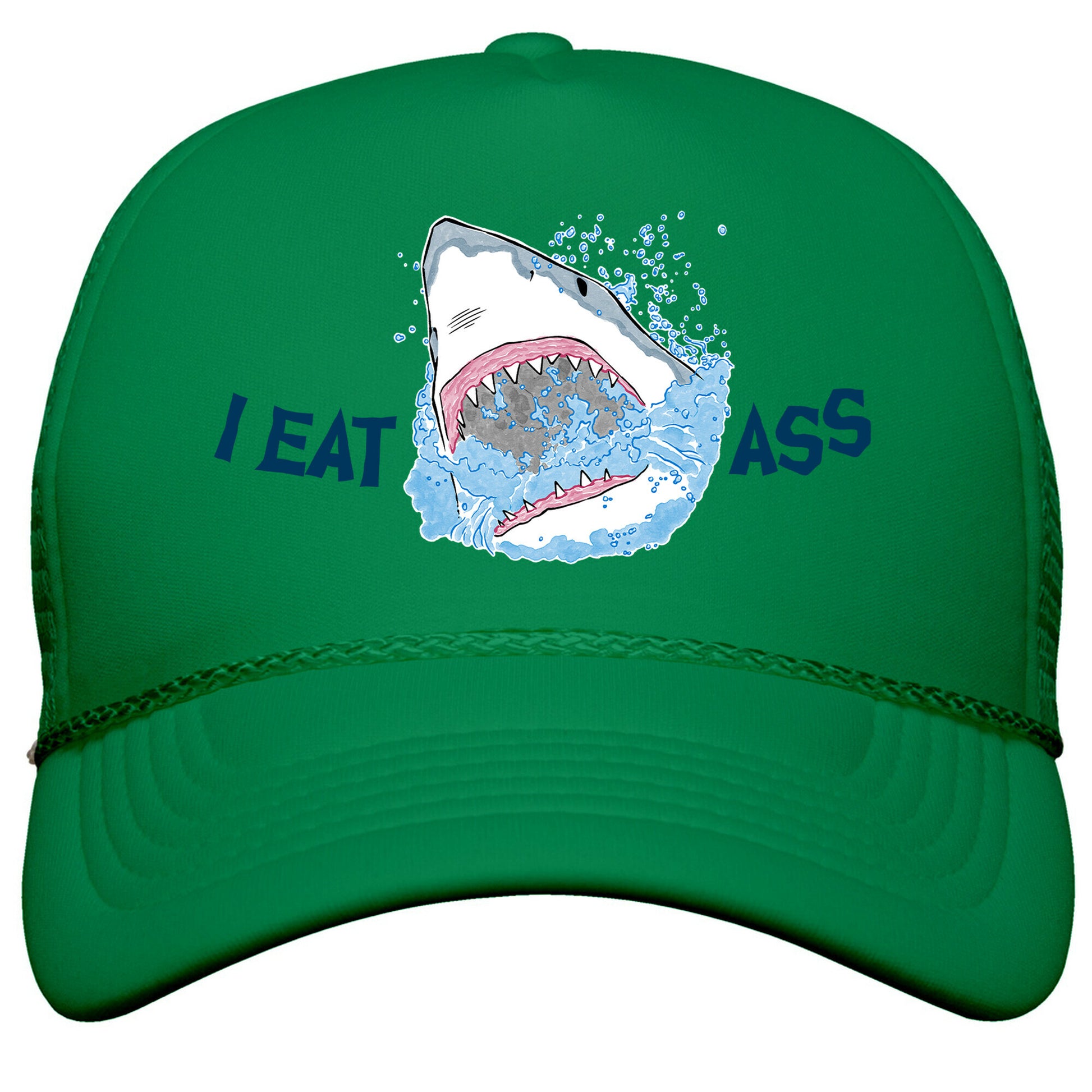 I Eat Ass Shark Snapback Trucker Hat