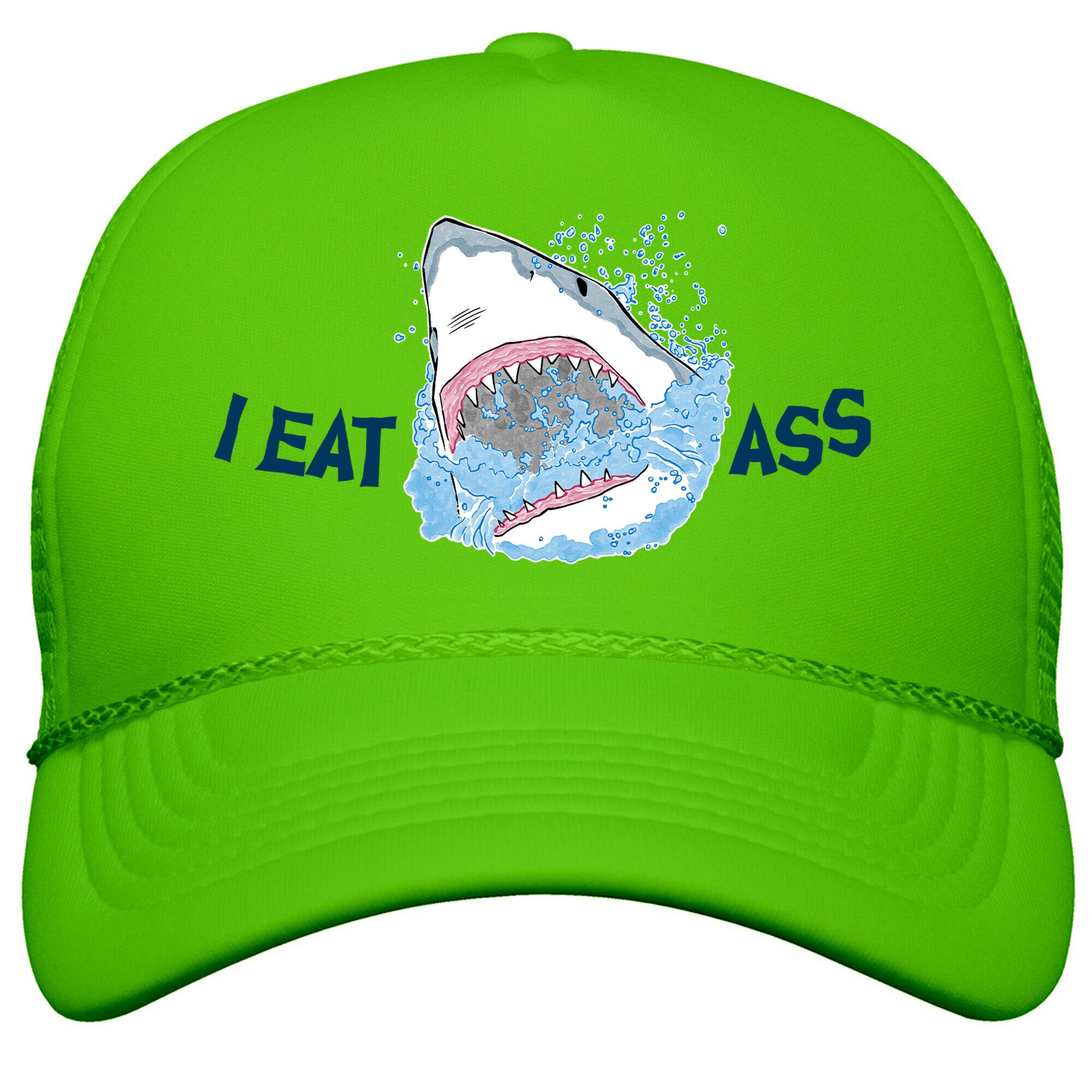 I Eat Ass Shark Snapback Trucker Hat