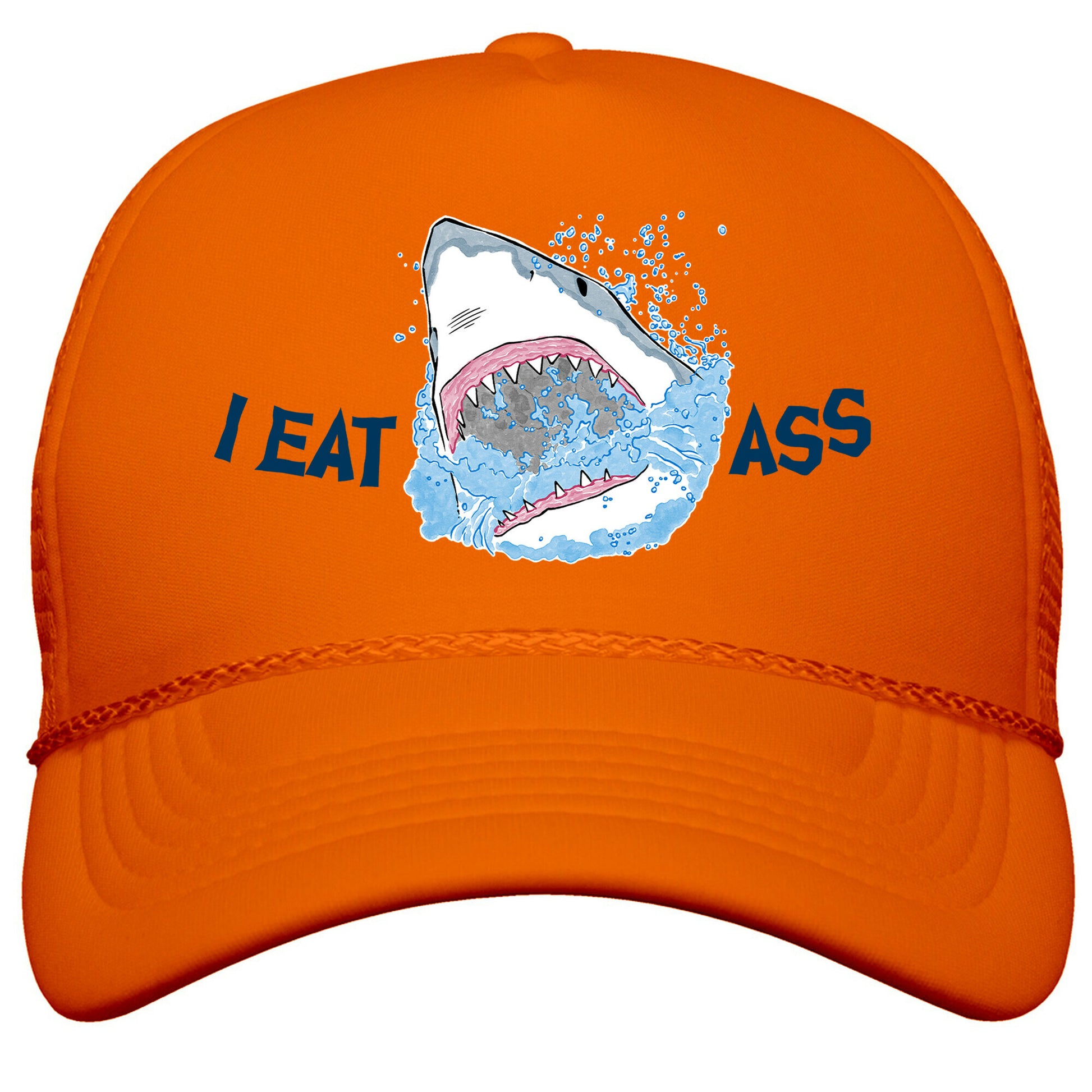 I Eat Ass Shark Snapback Trucker Hat