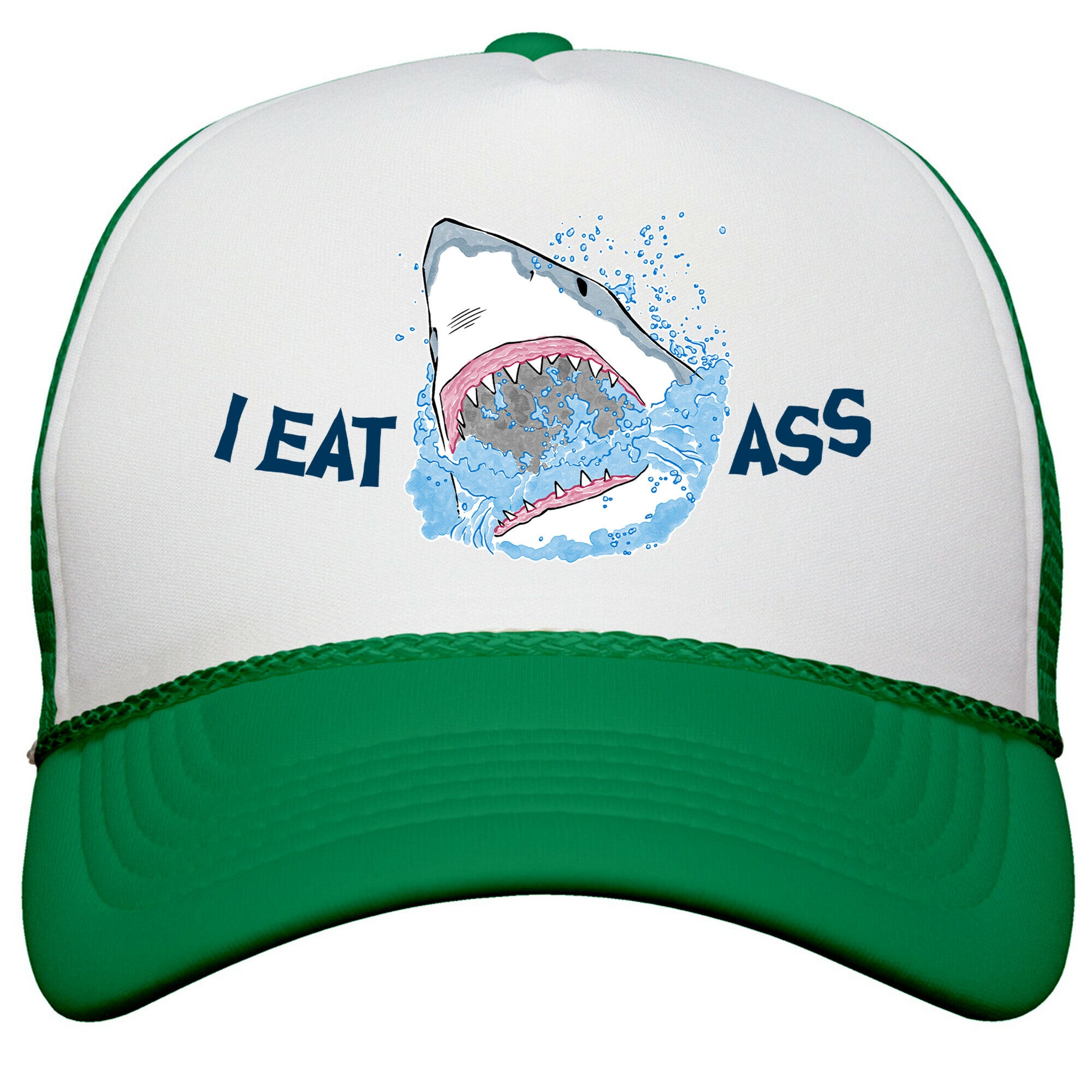 I Eat Ass Shark Snapback Trucker Hat