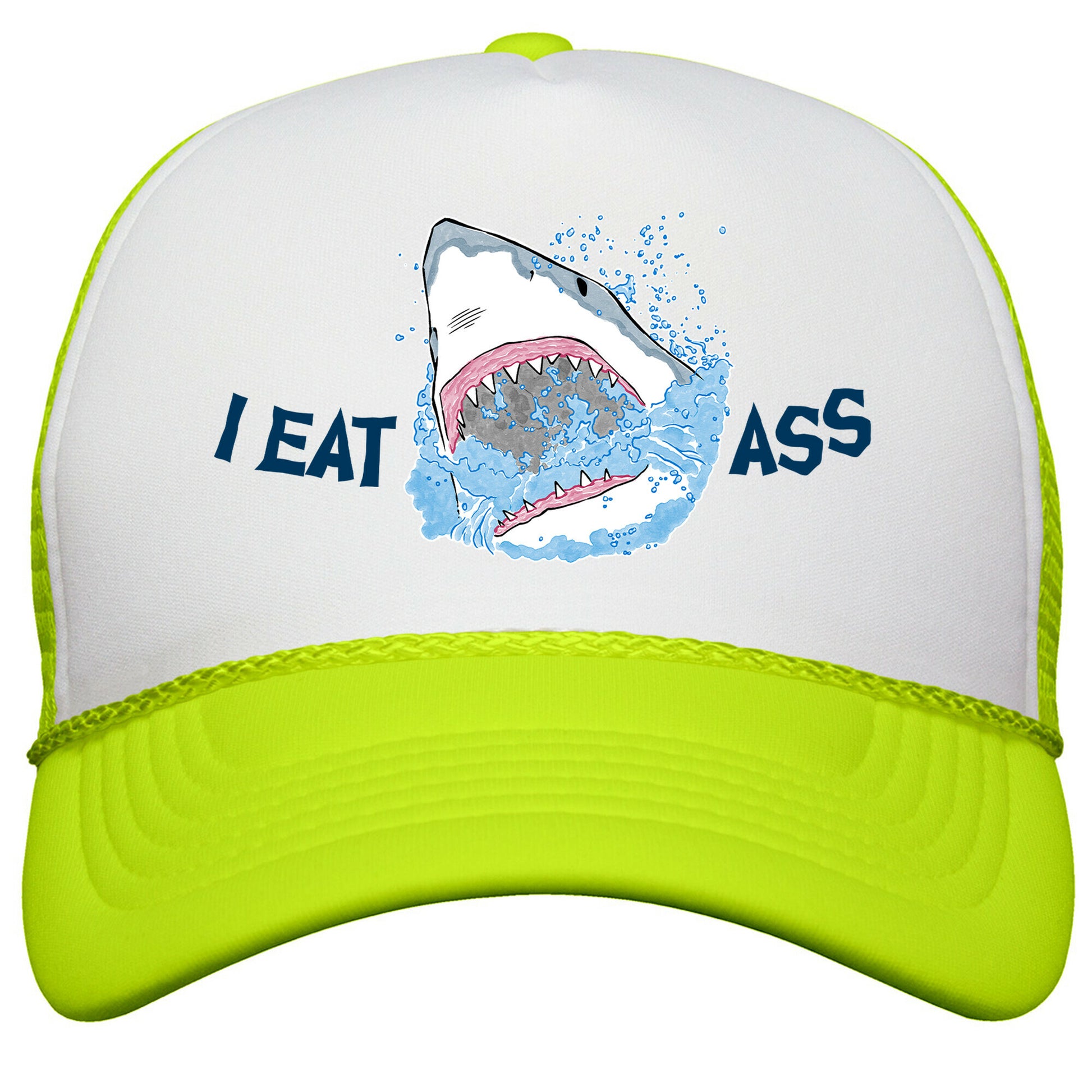 I Eat Ass Shark Snapback Trucker Hat