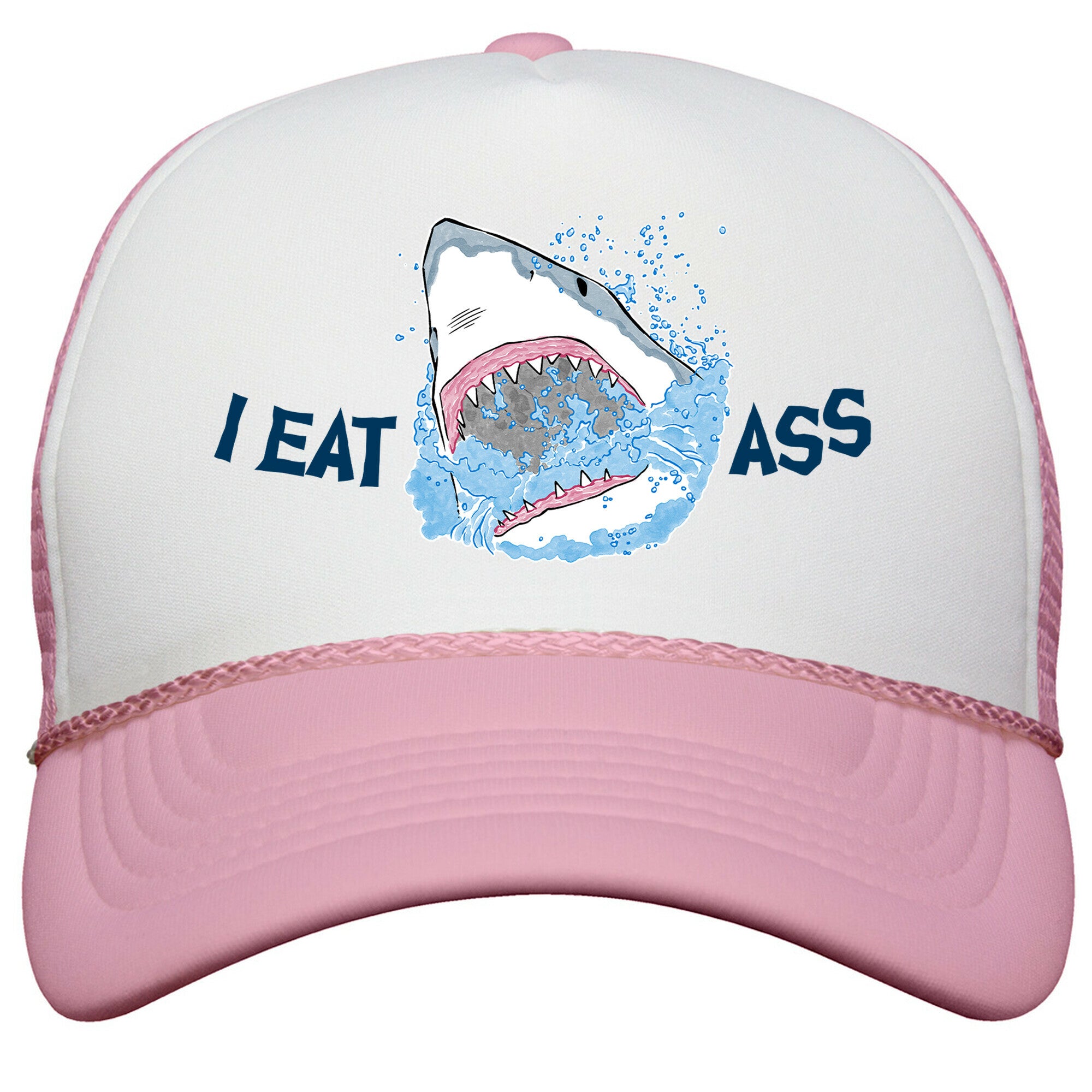 I Eat Ass Shark Snapback Trucker Hat