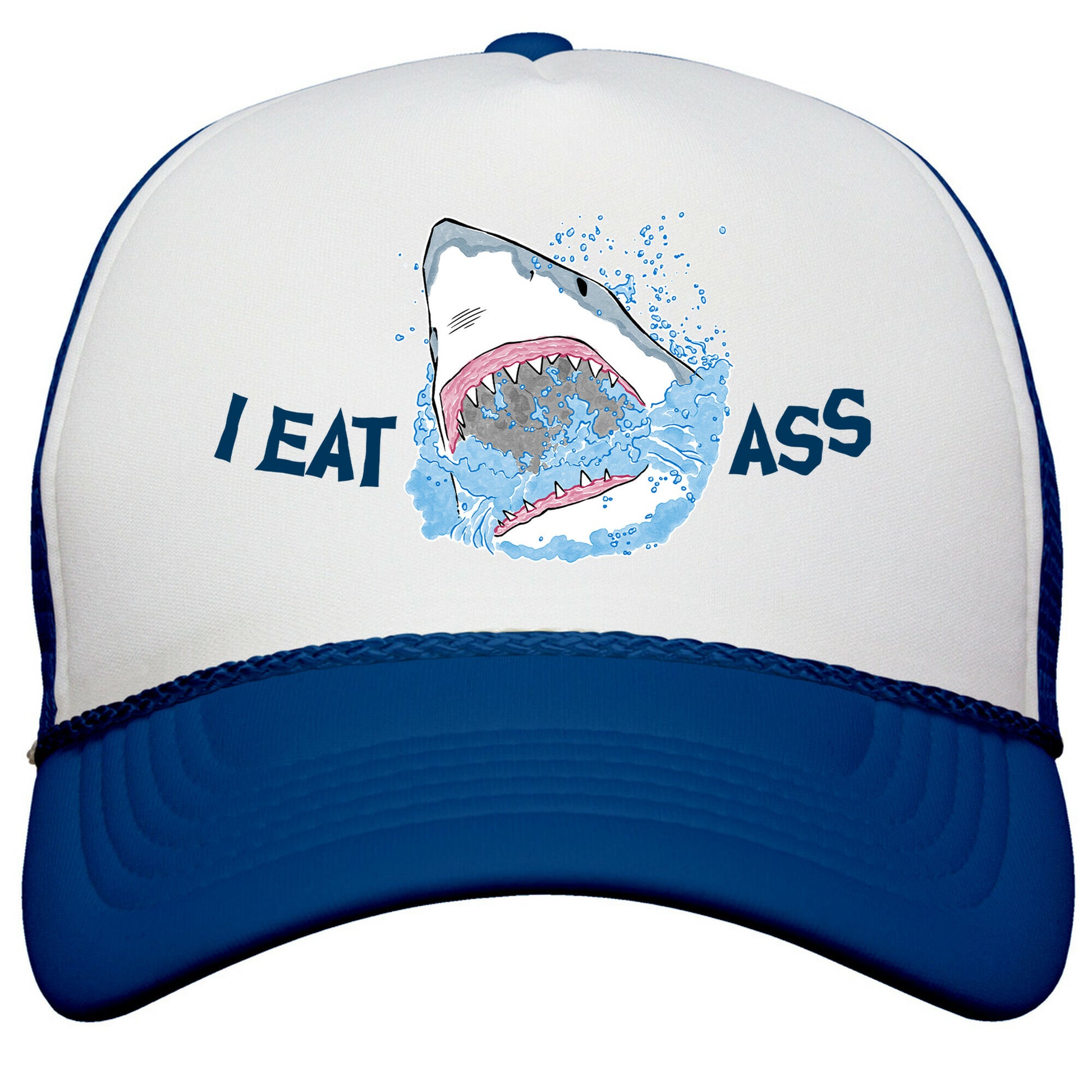 I Eat Ass Shark Snapback Trucker Hat