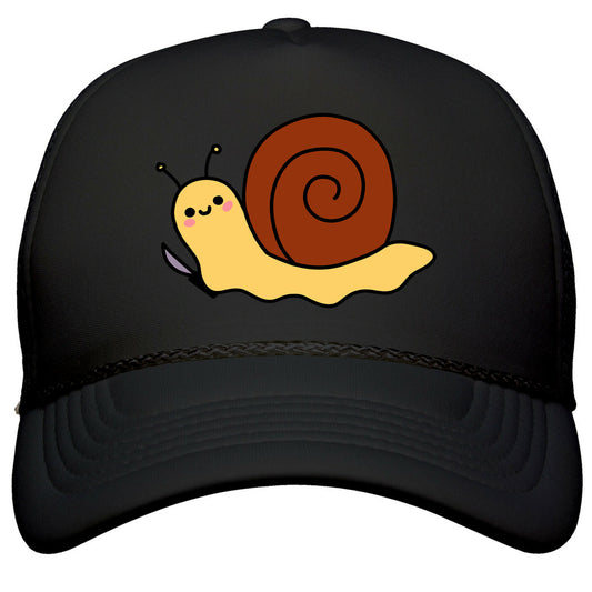 Snail With Knife Snapback Trucker Hat