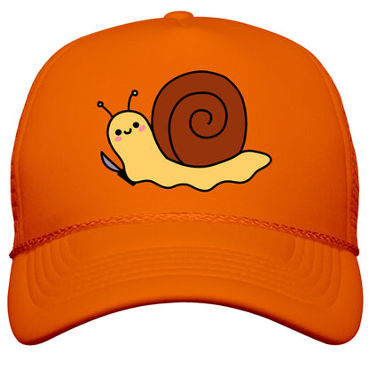 Snail With Knife Snapback Trucker Hat