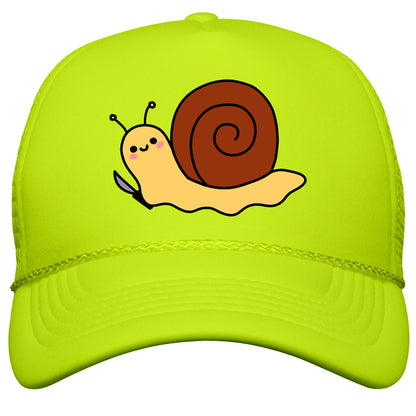 Snail With Knife Snapback Trucker Hat