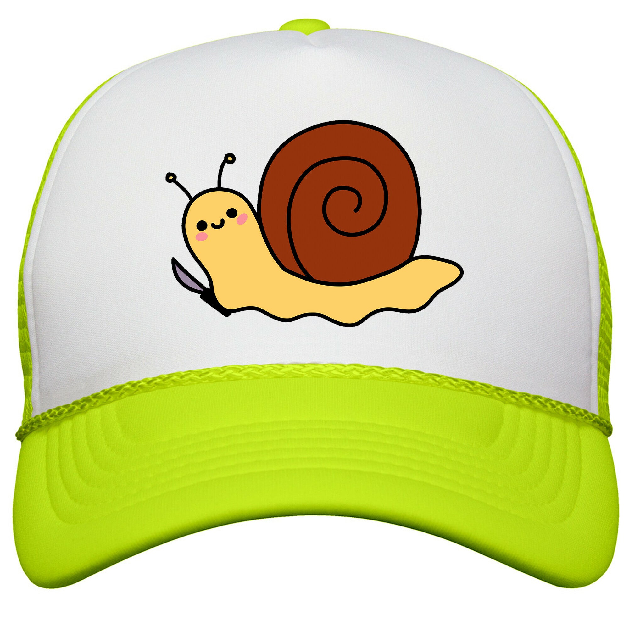 Snail With Knife Snapback Trucker Hat
