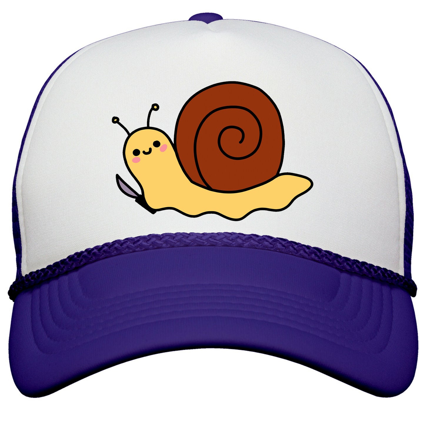 Snail With Knife Snapback Trucker Hat