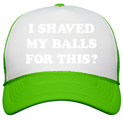 I Shaved My Balls For This? Renee Montoya Snapback Trucker Hat
