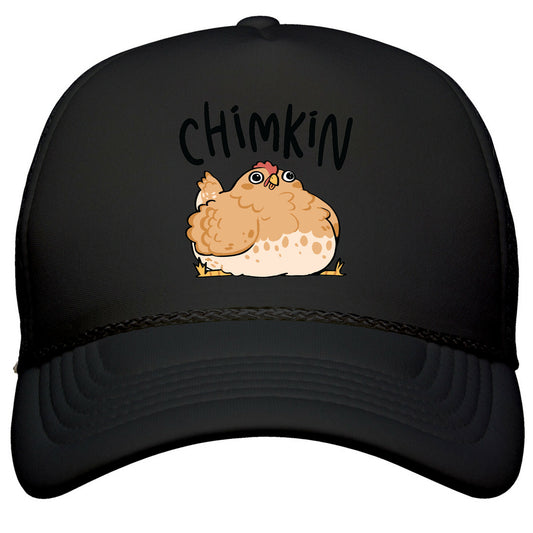 Chimkin Derpy Chicken Snapback Trucker Hat