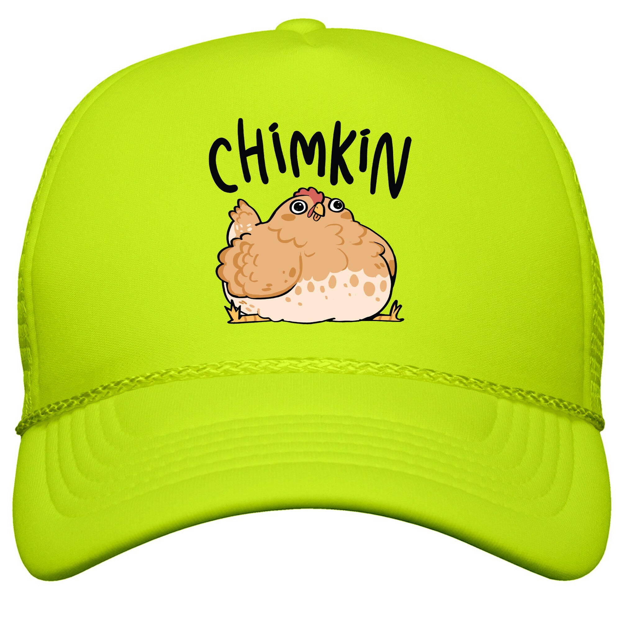 Chimkin Derpy Chicken Snapback Trucker Hat