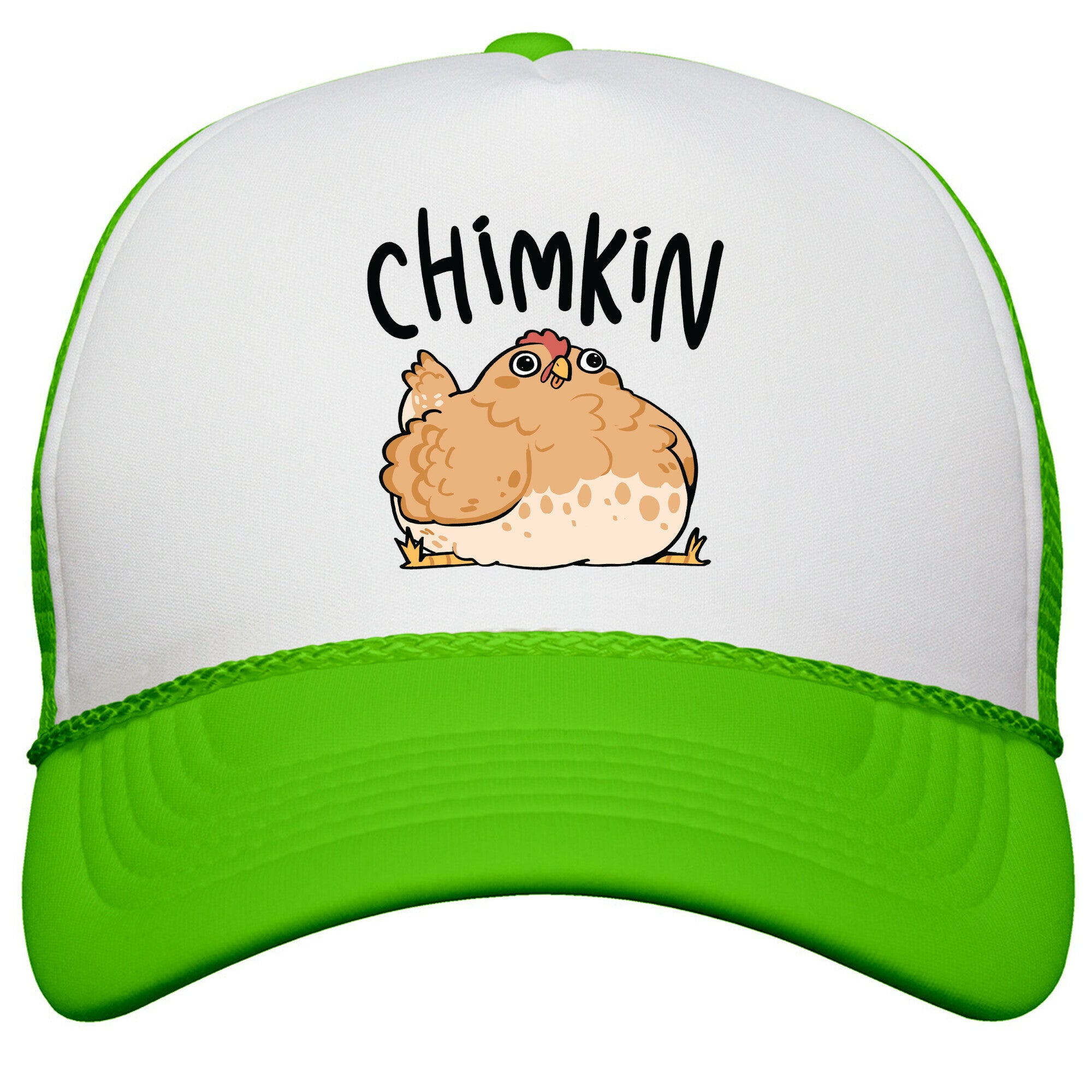 Chimkin Derpy Chicken Snapback Trucker Hat