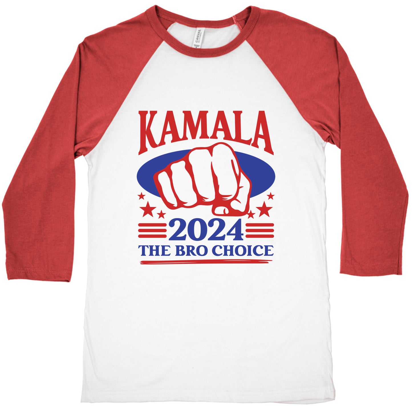 White Dudes for Kamala Baseball Tee