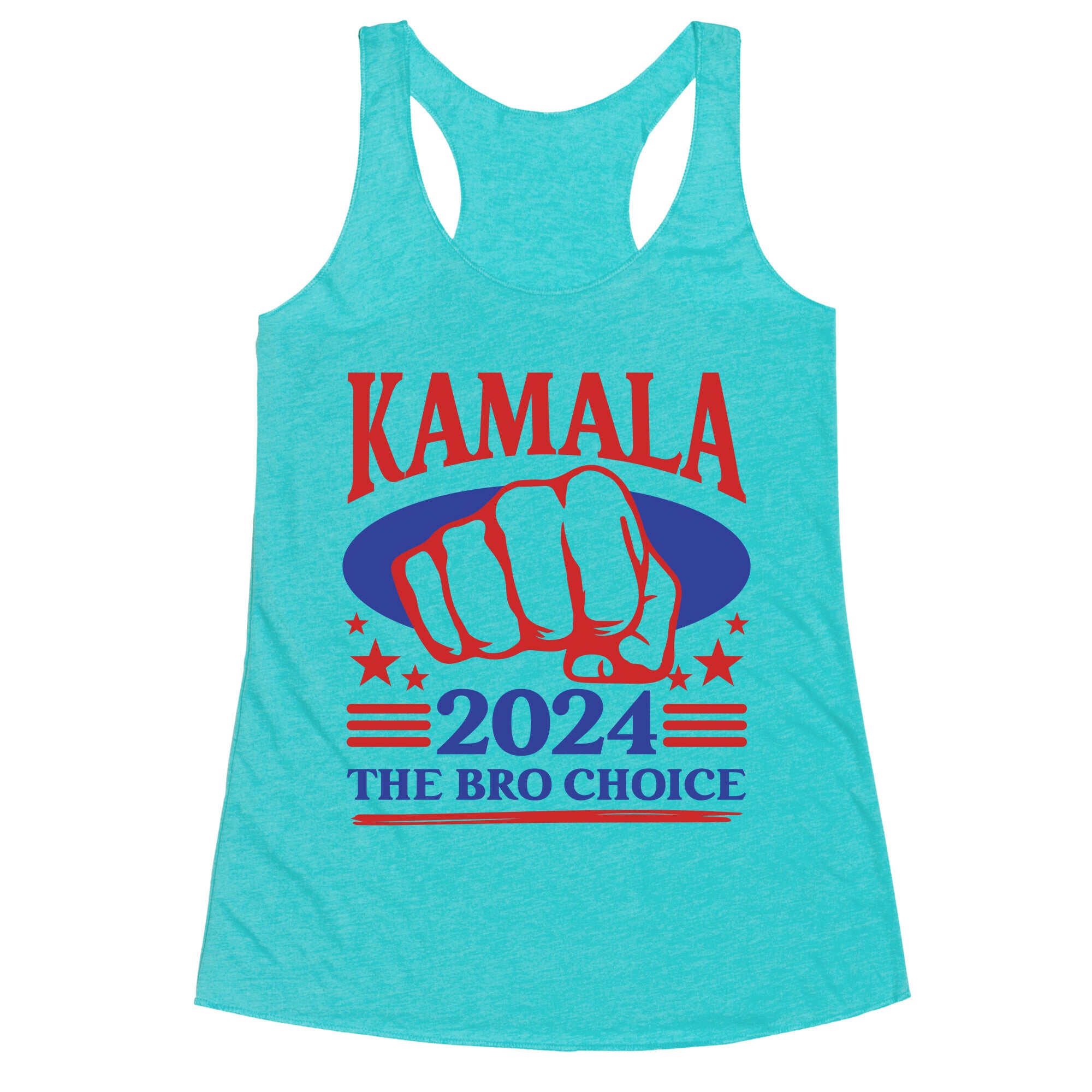 White Dudes for Kamala Racerback Tank