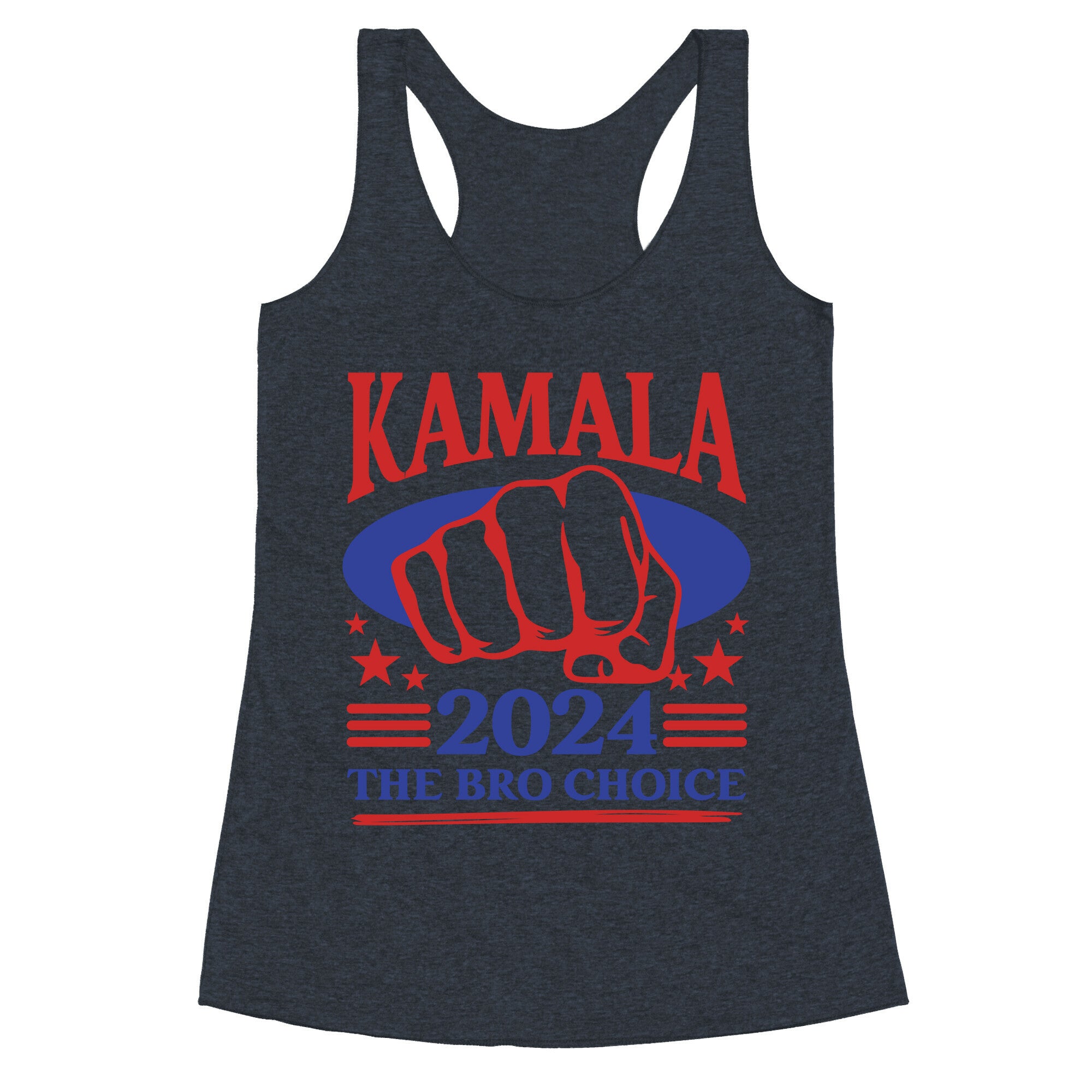 White Dudes for Kamala Racerback Tank