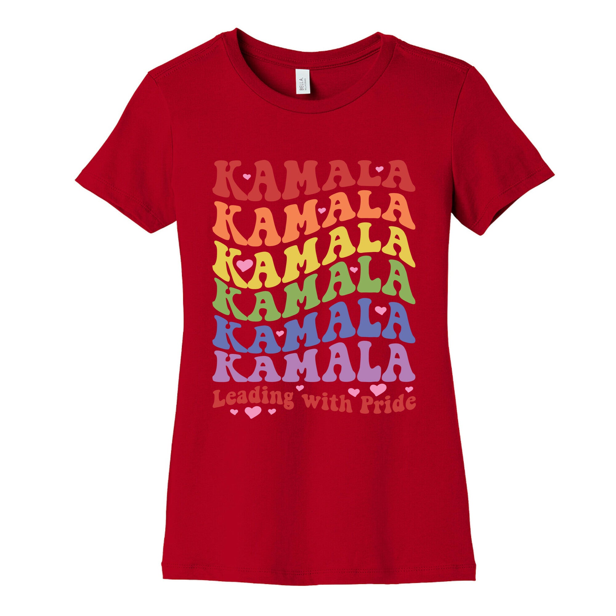 Kamala Leading With Pride Womens Cotton Tee