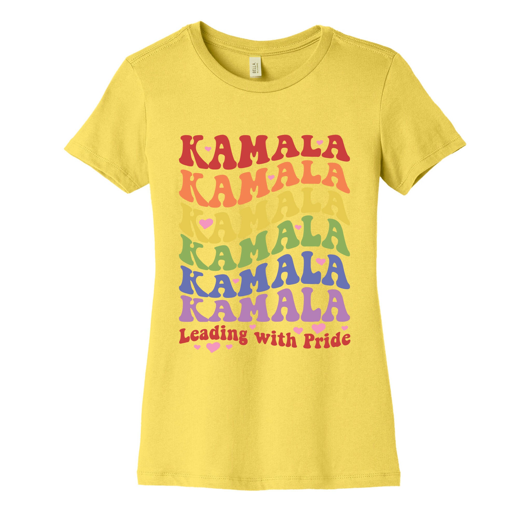 Kamala Leading With Pride Womens Cotton Tee