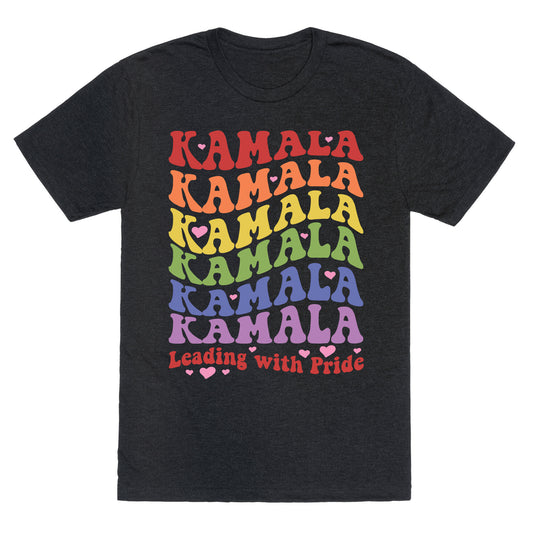 Kamala Leading With Pride Unisex Triblend Tee