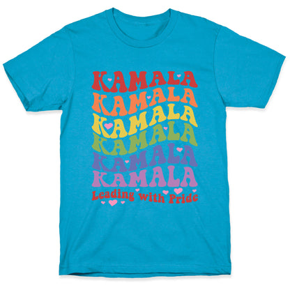 Kamala Leading With Pride Unisex Triblend Tee