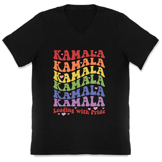 Kamala Leading With Pride V-Neck