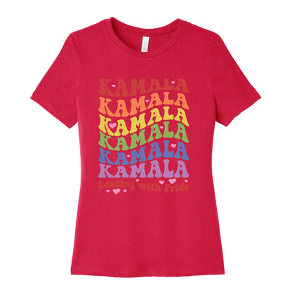 Kamala Leading With Pride Womens Cotton Tee