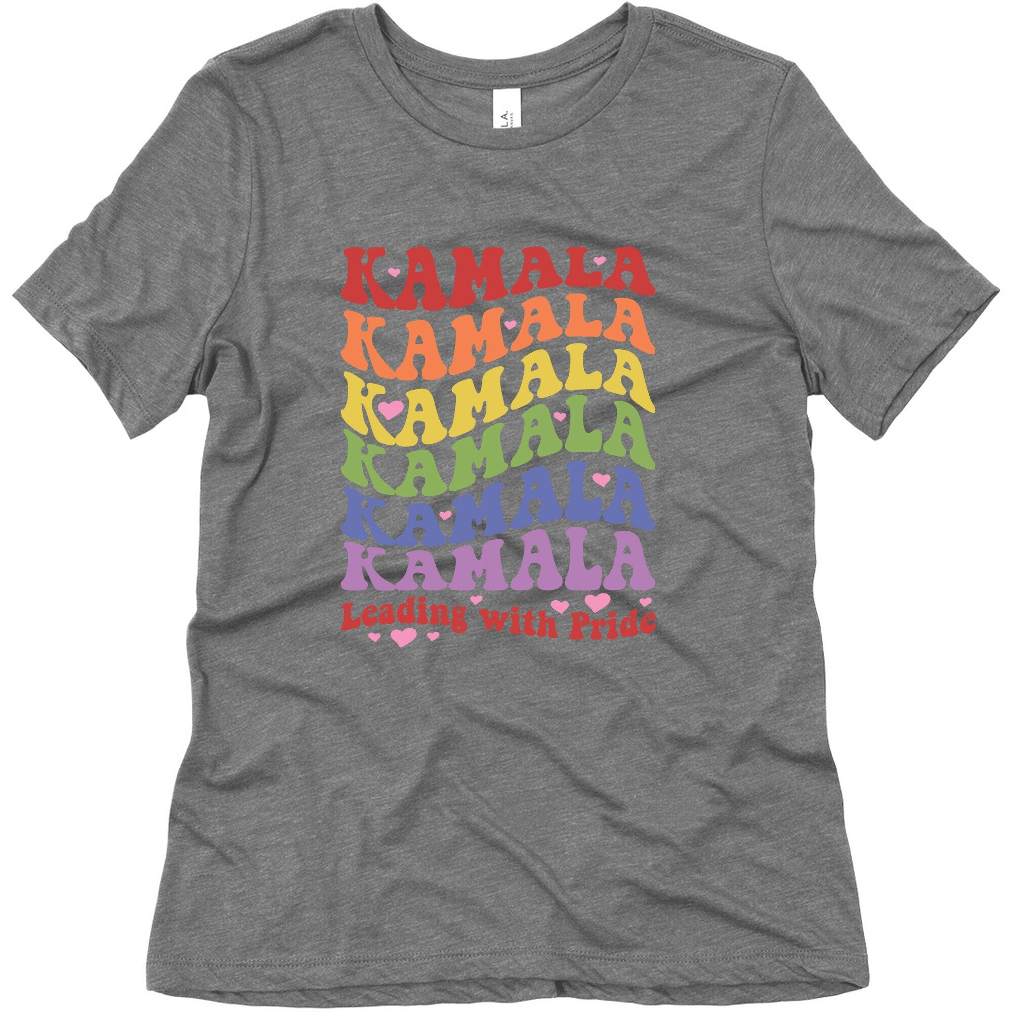 Kamala Leading With Pride Womens Triblend Tee