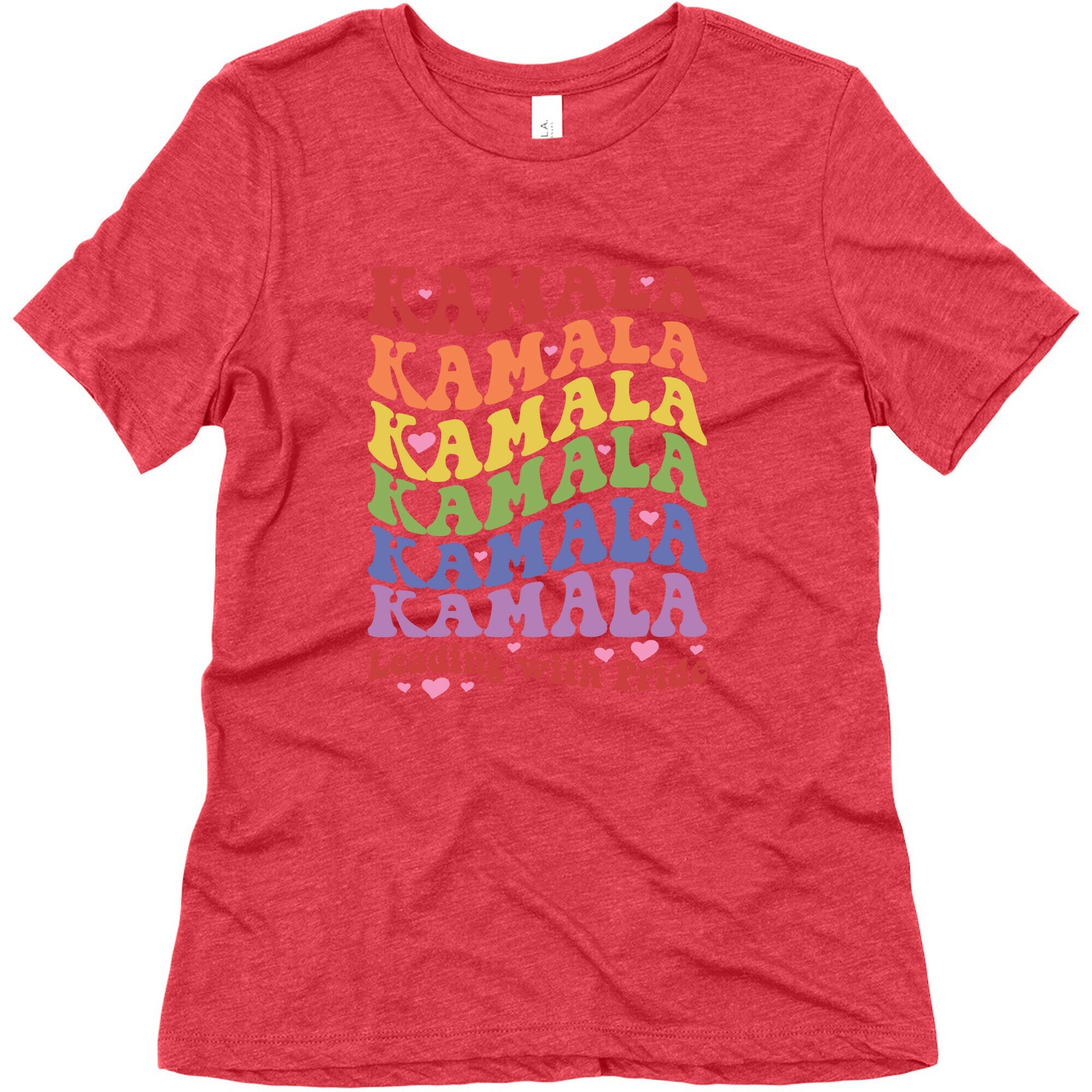 Kamala Leading With Pride Womens Triblend Tee