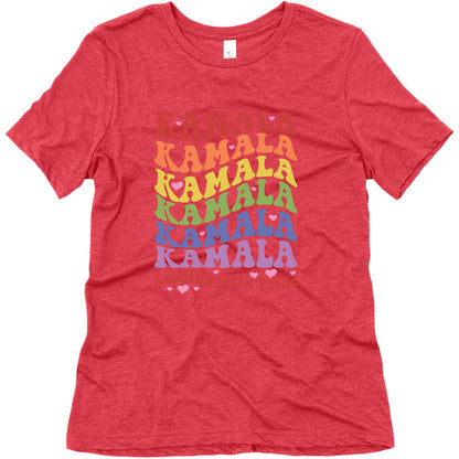 Kamala Leading With Pride Womens Triblend Tee