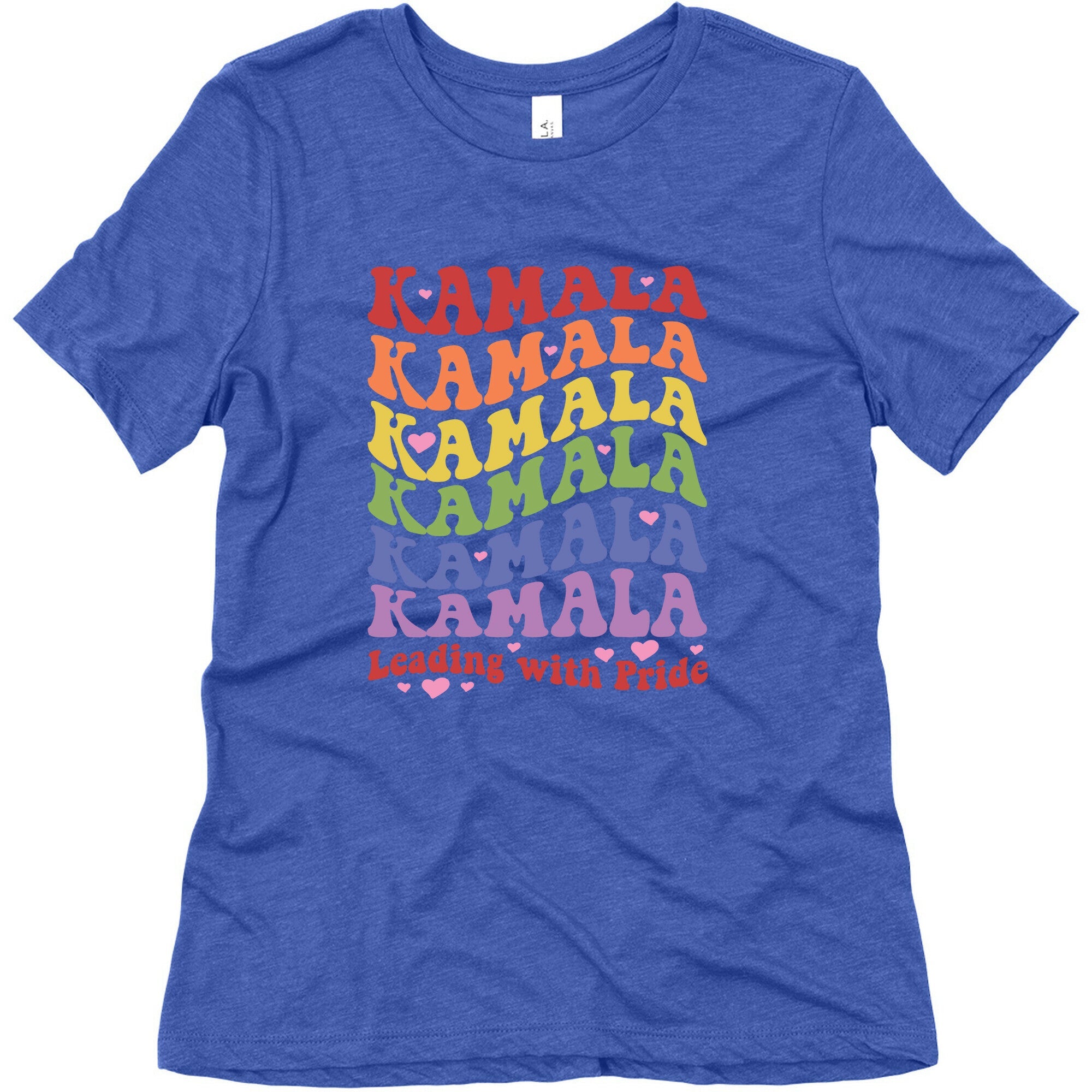 Kamala Leading With Pride Womens Triblend Tee