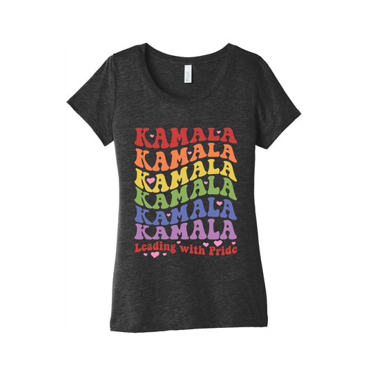 Kamala Leading With Pride Womens Triblend Tee
