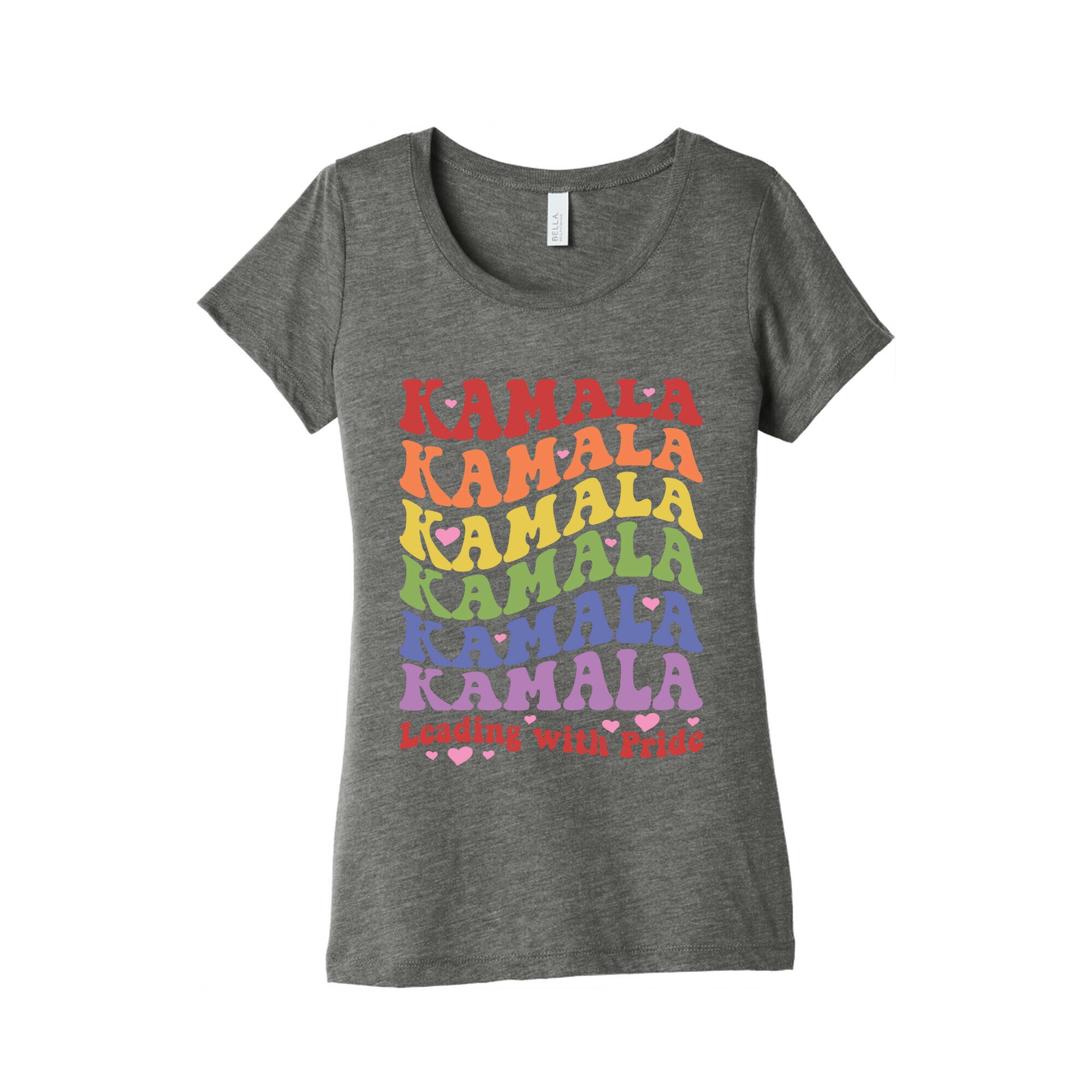 Kamala Leading With Pride Womens Triblend Tee