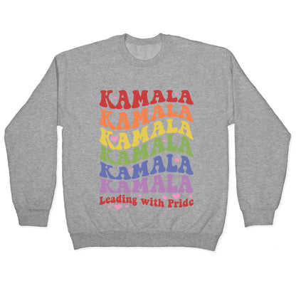 Kamala Leading With Pride Crewneck Sweatshirt