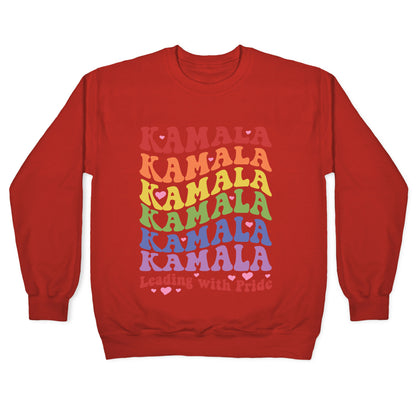 Kamala Leading With Pride Crewneck Sweatshirt