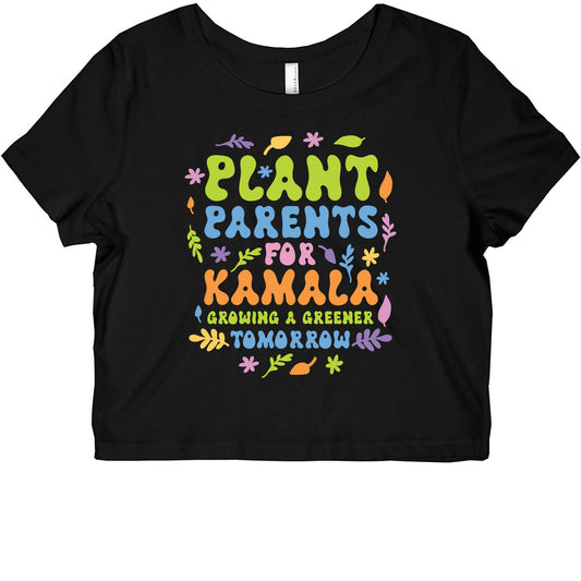 Plant Parents for Kamala Womens Graphic Baby Tee